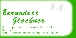 bernadett glockner business card